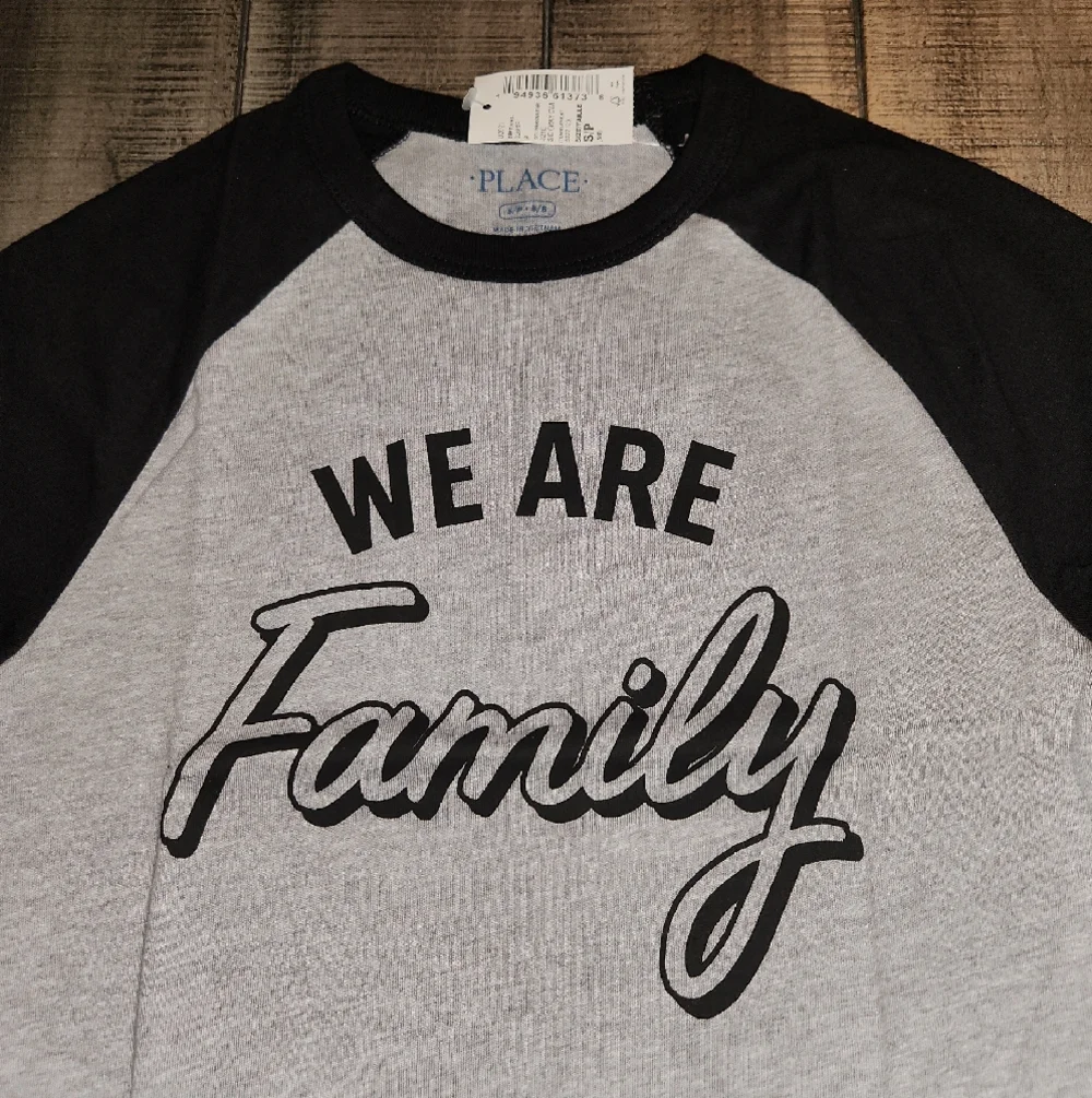 NWT TCP Gray Tee with Black Raglan Sleeves